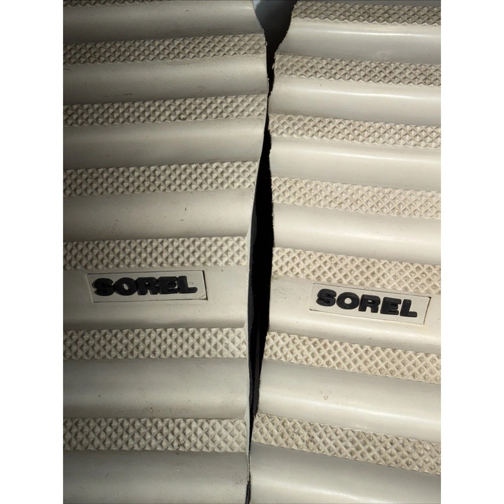 Sorel Sneakchic Alpine Boots Shearling Ankle Size 7.5 Grey Lace Up Booties - Picture 9 of 9
